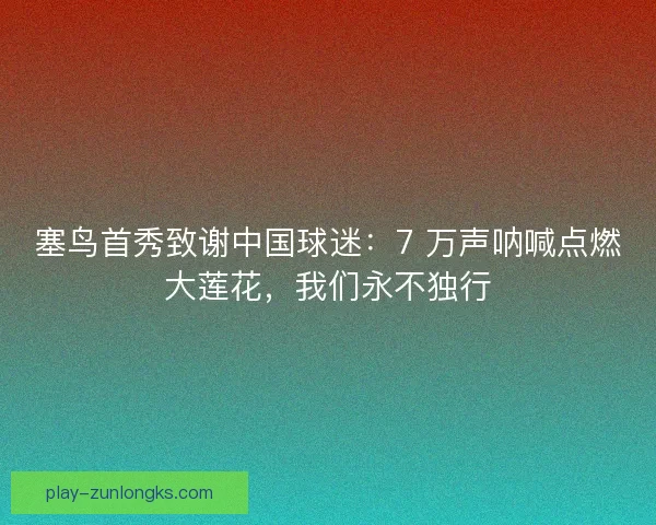 塞鸟首秀致谢中国球迷:7 万声呐喊点燃大莲花,我们永不独行 塞鸟首秀致谢中国球迷:7 万声呐喊点燃大莲花,我们永不独行