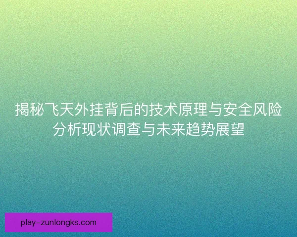 揭秘飞天外挂背后的技术原理与安全风险分析现状调查与未来趋势展望